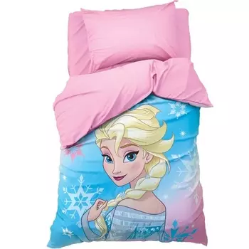 Постельное бельё 1,5 сп "Холодное сердце" 143х215 см, 50х70 см -1 шт., поплин 125 г/м2