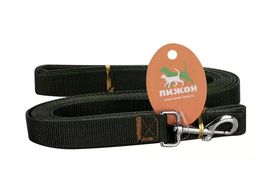 Поводок 5 м х 2,5 см, зеленый