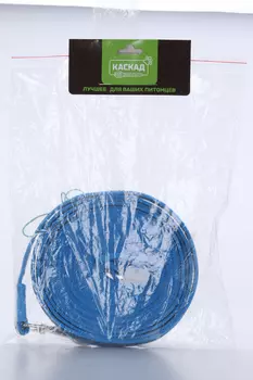 Поводок нейлон с латексной нитью двухсторонний 20ммх7м синий