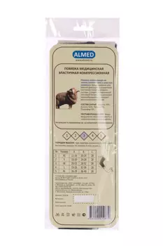 Повязка Almed мед эласт согревающая на локоть (налокотник) с шерстью мериноса р 3