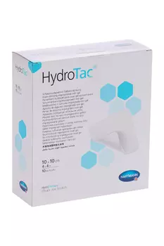 Повязка HydroTac гидроактивная губчатая 10х10 см, 10 шт, (6858329)