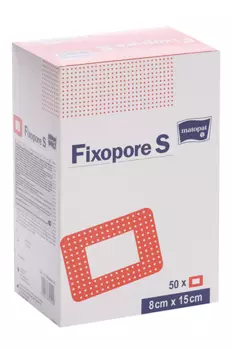 Повязка Матопат Фиксопор S стерильн/неткан осн/впит прокл 8х15 см, 50 шт