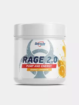 Предтренировочный комплекс "Рэйдж 2.0" Geneticlab Nutrition, со вкусом "Апельсин", 240 г