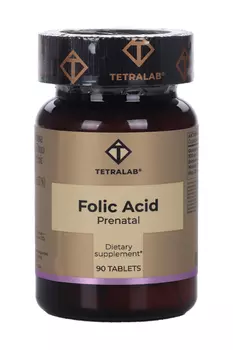 Пренатал фолиевая Плюс Тетралаб, 90 шт, таблетки покрытые оболочкой