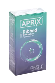 Презервативы Априкс Ребристые, 12 шт
