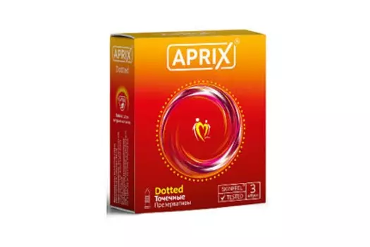 Презервативы Априкс точечные, 3 шт