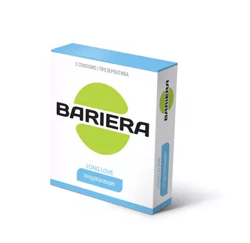 Презервативы Bariera Long Love Продлевающие, 3 шт