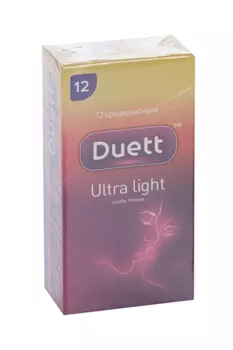 Презервативы Дуэтт Ультра Лайт, 12 шт