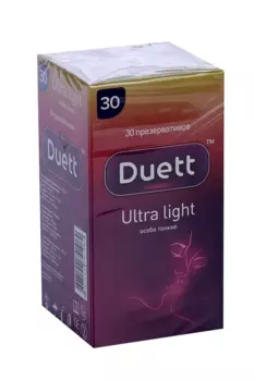 Презервативы Дуэтт Ультра Лайт, 30 шт