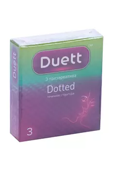 Презервативы Duett Dotted, 3 шт