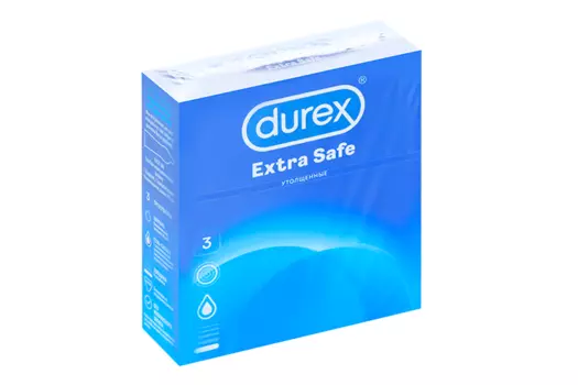 Презервативы Дюрекс экстра сейф, 3 шт, (2376-00)