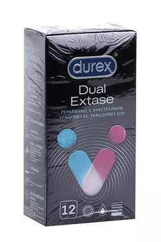 Презервативы Дюрекс Дуал Экстейдж, 12 шт