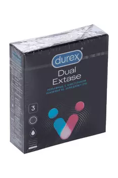 Презервативы Дюрекс Дуал Экстейдж, 3 шт
