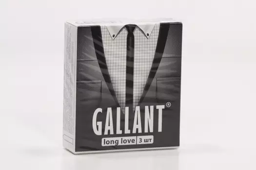 Презервативы Галлант с анестетиком, 3 шт