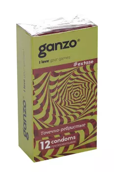 Презервативы Ганзо Точечно-ребристые, 12 шт