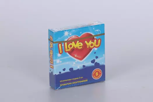 Презервативы I Love You Без запаха, 3 шт