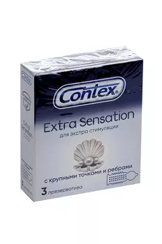 Презервативы Контекс Экстра Сенсейшен, 3 шт