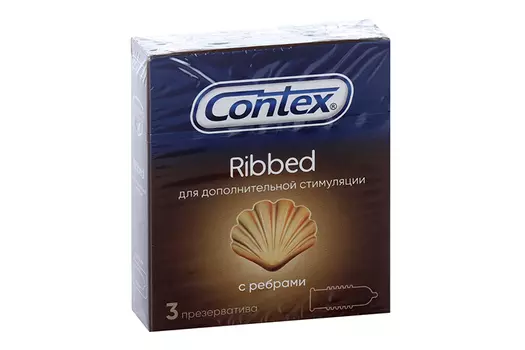 Презервативы Контекс рибт, 3 шт