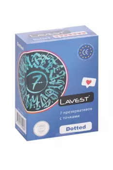 Презервативы Lavest Dotted с точками, 7 шт