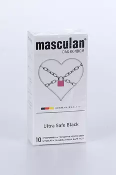 Презервативы Masculan DAS KONDOM Ultra Safe Black, 10 шт