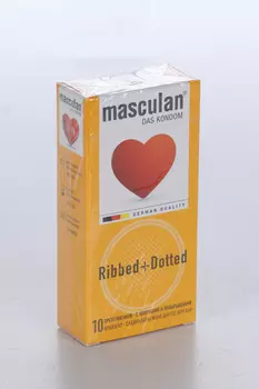 Презервативы Masculan Ribbed+Dotted, 10 шт