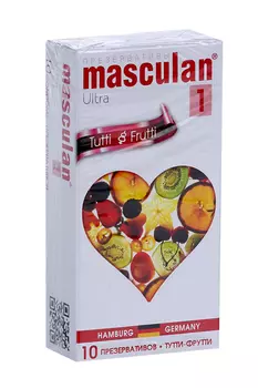 Презервативы Masculan Tutti-Frutti, 10 шт