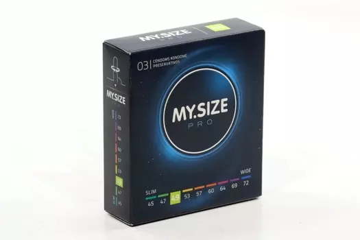 Презервативы MY.SIZE ультратонкие большого размера 49 мм со смазкой, 3 шт