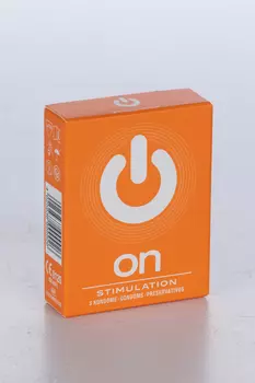Презервативы ON Stimulation с точками ширина 54 мм, 3 шт