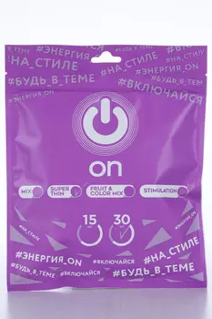 Презервативы ON Super Thin ширина 54 мм, 30 шт