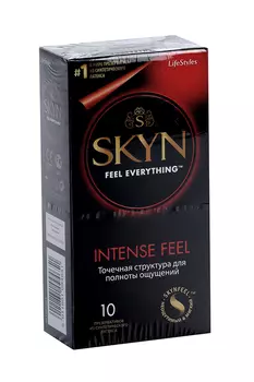 Презервативы Скин Интэнс Фил текстурированные, 10 шт