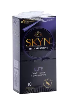 Презервативы Скин Элит гладкие особо тонкие и ультрамягкие, 10 шт