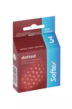 Презервативы Softex Dotted дополнительная стимуляция, 3 шт