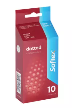 Презервативы Softex Dotted с пупырышками, 10 шт