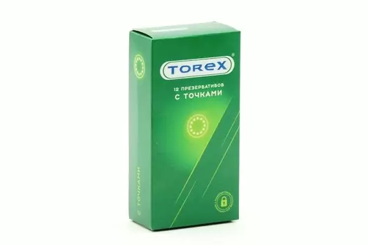 Презервативы Торекс с точками, 12 шт