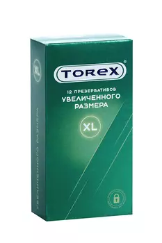 Презервативы Торекс увеличен размер гладкие, 12 шт