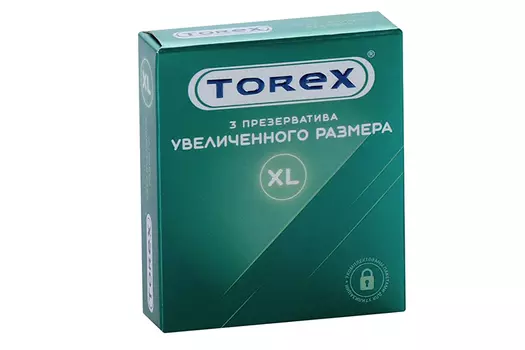 Презервативы Торекс увеличен размер гладкие, 3 шт