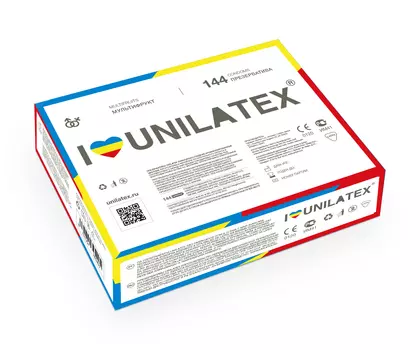 Презервативы Unilatex Multifruits, 144 шт.