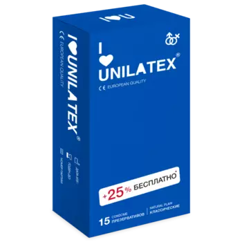 Презервативы Unilatex Natural Plain, 15 шт.