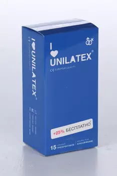 Презервативы Unilatex Natural Plain классические, 15 шт