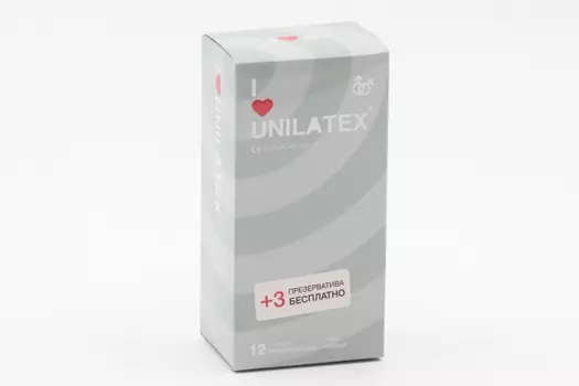 Презервативы Unilatex Ribbed поверхность с кольцами, 15 шт