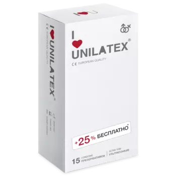 Презервативы Unilatex UltraThin, 15 шт.