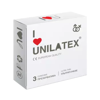 Презервативы Unilatex UltraThin, 3 шт
