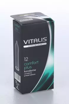 Презервативы Vitalis Premium comfort plus анатомической формы ширина 53 мм, 12 шт