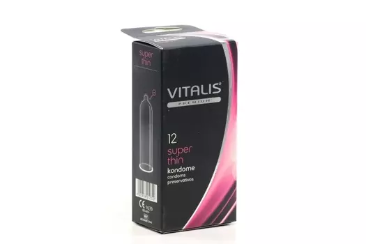 Презервативы Vitalis Premium super thin ширина 53 мм, 12 шт
