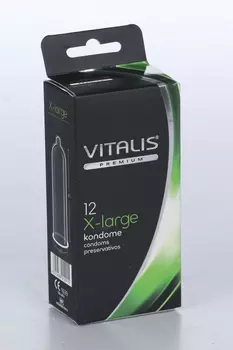 Презервативы Vitalis Premium x-large увеличенного размера ширина 57 мм, 12 шт