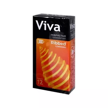 Презервативы Вива ребрист, 12 шт