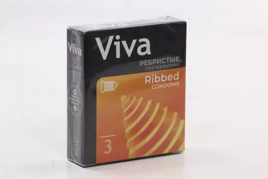 Презервативы Вива ребрист, 3 шт