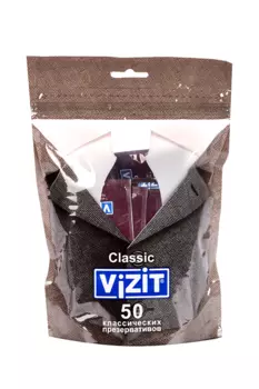 Презервативы VIZIT Classic Классические, 50 шт