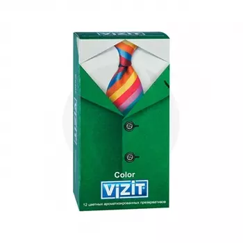 Презервативы Визит цветные, 12 шт
