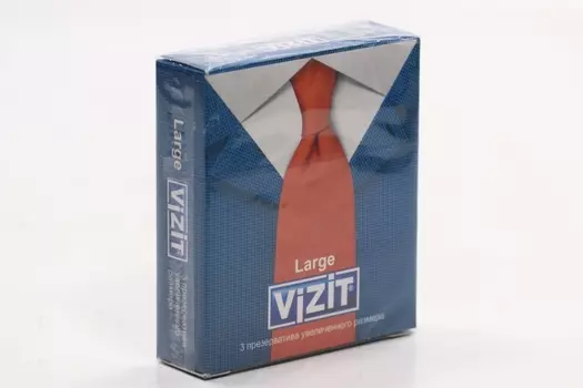Презервативы Визит Ладж больш размер, 3 шт